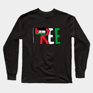 Free Western Sahara Long Sleeve T-Shirt